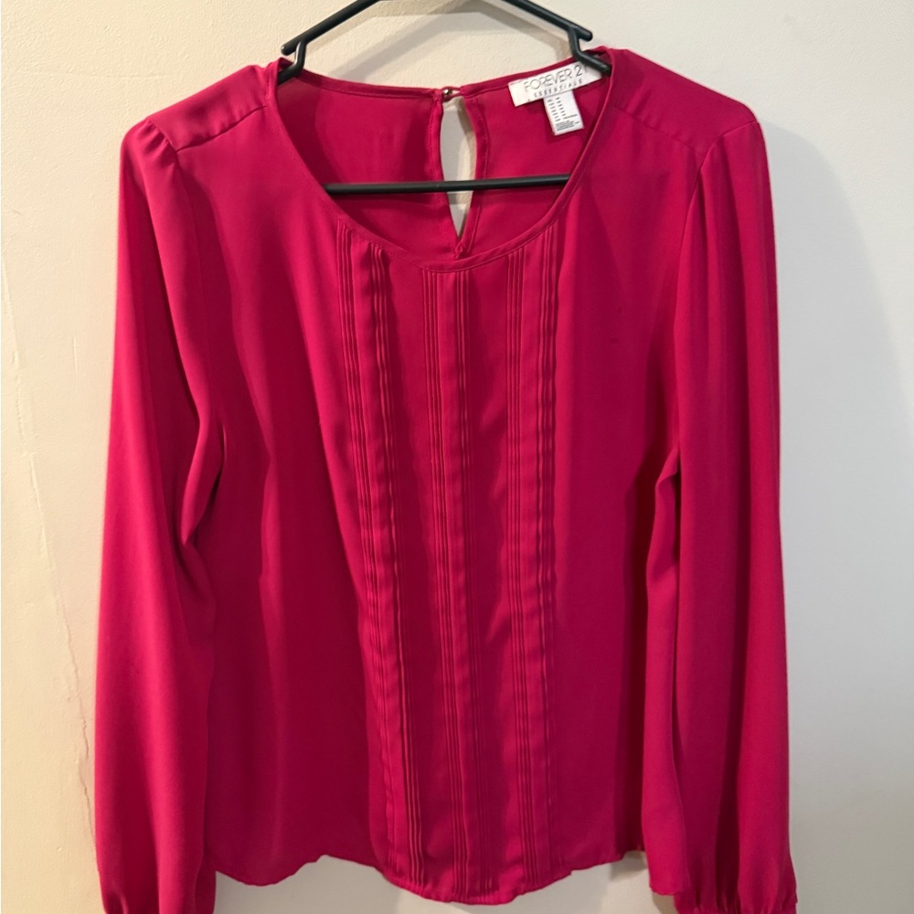 Forever 21 Fuchsia Blouse
